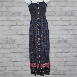 Angie Floral Paisley Cami Dress Summer Womens Size Medium